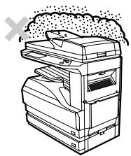 SAGEM MF 9323/ MF 9327 - Do not install your machine in areas that are: - 1