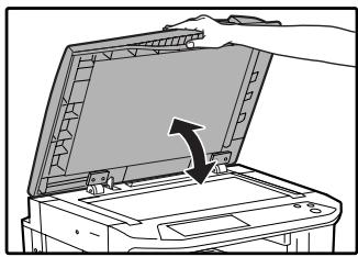 SAGEM MF 9323/ MF 9327 - Make sure that an original has not been left on the document glass and then close the RSPF. - 1