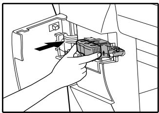SAGEM MF 9323/ MF 9327 - Insert the staple box into the stapler unit until it clicks into place. - 1
