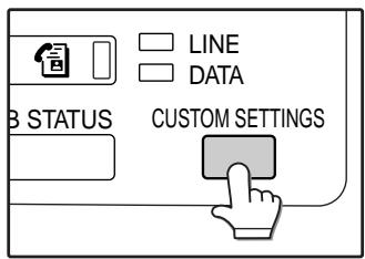 SAGEM MF 9323/ MF 9327 - Press the [CUSTOM SETTINGS] key. - 1