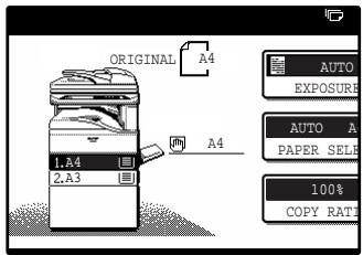 SAGEM MF 9323/ MF 9327 - Make sure that the same size of paper as the original is automatically selected. - 1