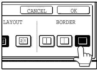 SAGEM MF 9323/ MF 9327 - Select a borderline setting. - 1