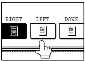 SAGEM MF 9323/ MF 9327 - Select the shift direction. - 1