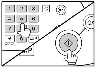 SAGEM MF 9323/ MF 9327 - Place the original, check the original size, and then set the number of copies and any other desired copy settings not stored in the program. When finished, press the [START] key (④). - 1