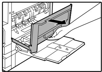 SAGEM MF 9323/ MF 9327 - Open the bypass tray and the side cover. - 1