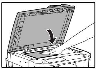 SAGEM MF 9323/ MF 9327 - Open the document cover/RSPF and place the original face down on the document glass. - 1