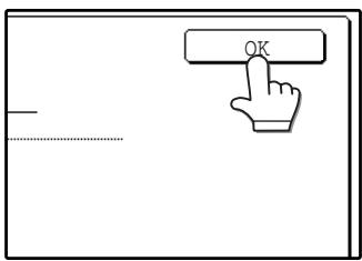 SAGEM MF 9323/ MF 9327 - Touch the [OK] key. - 1