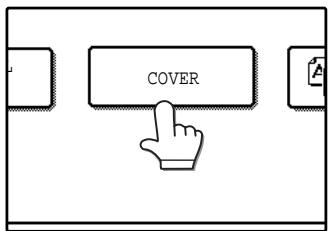 SAGEM MF 9323/ MF 9327 - Touch the ↓ key and then touch the [COVER] key in the special modes menu screen. - 1