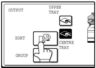 SAGEM MF 9323/ MF 9327 - Touch the [SORT] or [GROUP] key. - 1