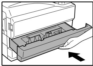 SAGEM MF 9323/ MF 9327 - Push the paper tray firmly back into the machine. - 1