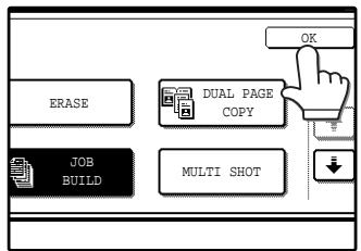 SAGEM MF 9323/ MF 9327 - Touch the [OK] key in the special modes screen. - 1