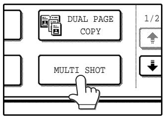 SAGEM MF 9323/ MF 9327 - Touch the [MULTI SHOT] key in the SPECIAL MODES menu screen. - 1