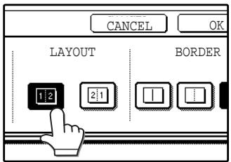 SAGEM MF 9323/ MF 9327 - Select the layout. - 1