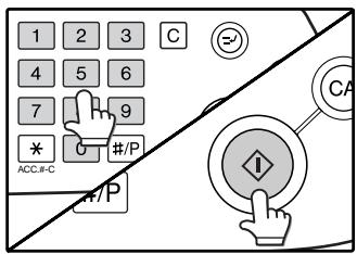SAGEM MF 9323/ MF 9327 - Select the number of copies and any other desired copy settings, and then press the [START] key (💡). - 1