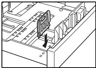 SAGEM MF 9323/ MF 9327 - Move the left guide to the appropriate slot as marked on the tray. - 1