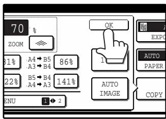 SAGEM MF 9323/ MF 9327 - Touch the [OK] key. - 1