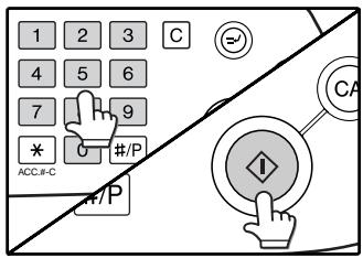 SAGEM MF 9323/ MF 9327 - Select the number of copies and any other desired copy settings, and then press the [START] key (♦). - 1