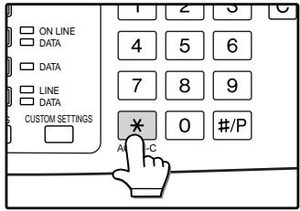 SAGEM MF 9323/ MF 9327 - When the copy job is finished, press the [ACC.#-C] key ( * ). - 1