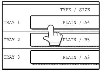 SAGEM MF 9323/ MF 9327 - Select the tray in which you loaded paper. - 1