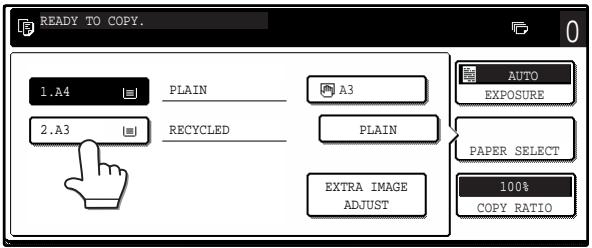SAGEM MF 9323/ MF 9327 - Make sure that the same size of paper as the original is automatically selected. - 3