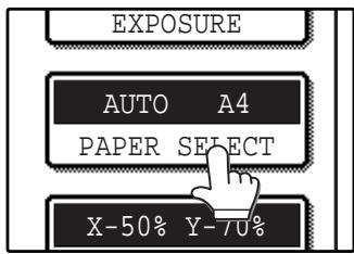 SAGEM MF 9323/ MF 9327 - Make sure that a suitable paper size is automatically selected, or select another size using the [PAPER SELECT] key. - 1