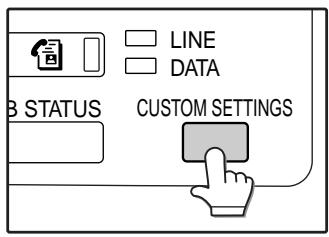 SAGEM MF 9323/ MF 9327 - Press the [CUSTOM SETTINGS] key. - 1
