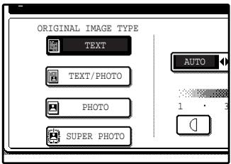 SAGEM MF 9323/ MF 9327 - Select [TEXT], [TEXT/PHOTO], [PHOTO], or [SUPER PHOTO] as appropriate for the original. - 1