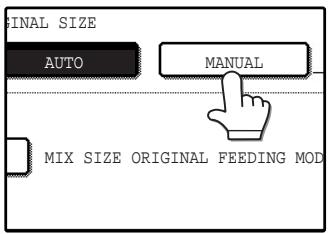 SAGEM MF 9323/ MF 9327 - Touch the [MANUAL] key. - 1