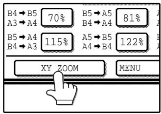 SAGEM MF 9323/ MF 9327 - Touch the [XY ZOOM] key. - 1