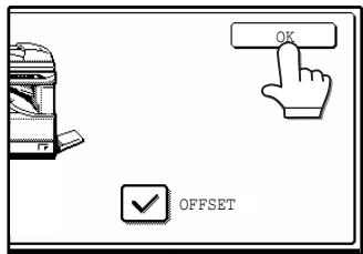 SAGEM MF 9323/ MF 9327 - Touch the [OK] key. - 1