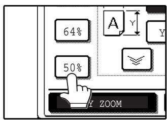 SAGEM MF 9323/ MF 9327 - Use the reduction, enlargement, and [ZOOM] keys (☐/☐) to change the copy ratio in the horizontal (X) direction. - 1