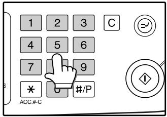 SAGEM MF 9323/ MF 9327 - Enter your account number (5 digits) with the numeric keys. - 1