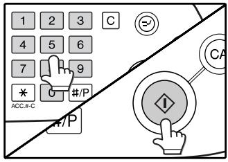 SAGEM MF 9323/ MF 9327 - Select the number of copies and any other desired copy settings, and then press the [START] key (💡). - 1