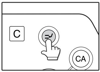 SAGEM MF 9323/ MF 9327 - When the copy job is finished, press the [INTERRUPT] key (💡) and remove the original(s). - 1
