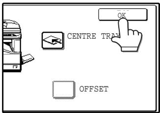 SAGEM MF 9323/ MF 9327 - Touch the [OK] key. - 1