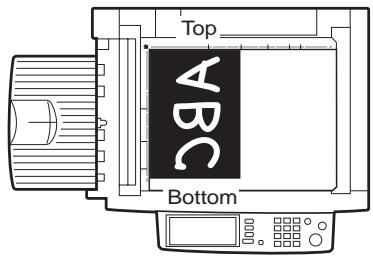 SAGEM MF 9535/ MF 9545 - ■ Standard original setting orientation - 2