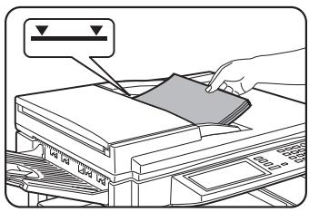 SAGEM MF 9535/ MF 9545 - Place the first section originals in the document feeder tray. (page 7) - 1