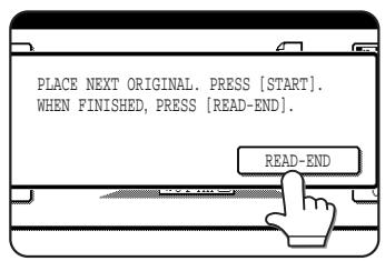 SAGEM MF 9535/ MF 9545 - Touch the [READ-END] key. - 1