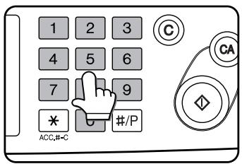 SAGEM MF 9535/ MF 9545 - Use the numeric keys to set the desired number of copies. - 1