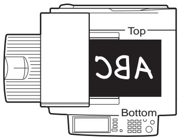 SAGEM MF 9535/ MF 9545 - ■ Standard original setting orientation - 3