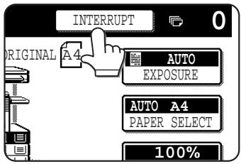 SAGEM MF 9535/ MF 9545 - Touch the [INTERRUPT] key. - 1
