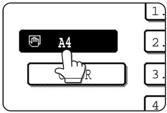 SAGEM MF 9535/MF 9545 - Touch the [PAPER SELECT] key and then select the bypass tray or the multi purpose drawer. - 1