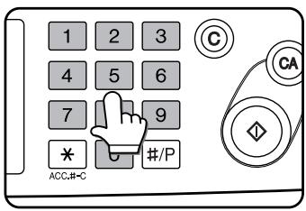 SAGEM MF 9535/MF 9545 - Use the numeric keys to set the desired number of copies. - 1