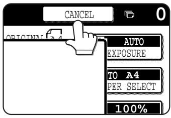 SAGEM MF 9535/MF 9545 - Touch the [INTERRUPT] key. - 2