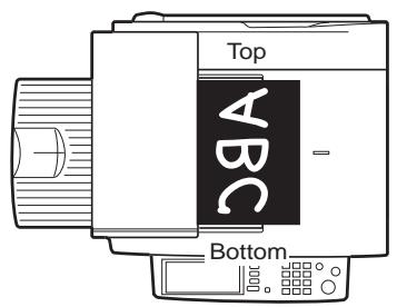 SAGEM MF 9535/MF 9545 - ■ Standard original setting orientation - 1