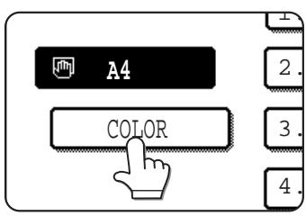 SAGEM MF 9535/MF 9545 - Touch the [PAPER SELECT] key and then select the bypass tray or the multi purpose drawer. - 2