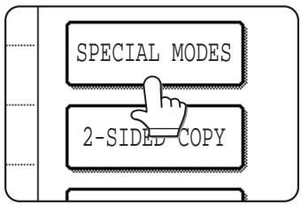 SAGEM MF 9535/MF 9545 - Touch the [SPECIAL MODES] key. - 1
