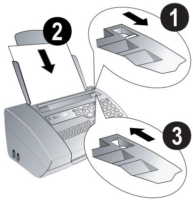 SAGEM PHONEFAX 45DS - Inserting paper - 3
