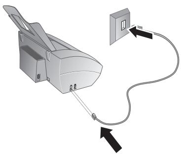 SAGEM PHONEFAX 45DS - Connecting the Telephone Cord - 1