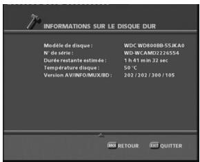 SAGEM PVR 6280T FR - 7-2 DISQUE DUR - 1